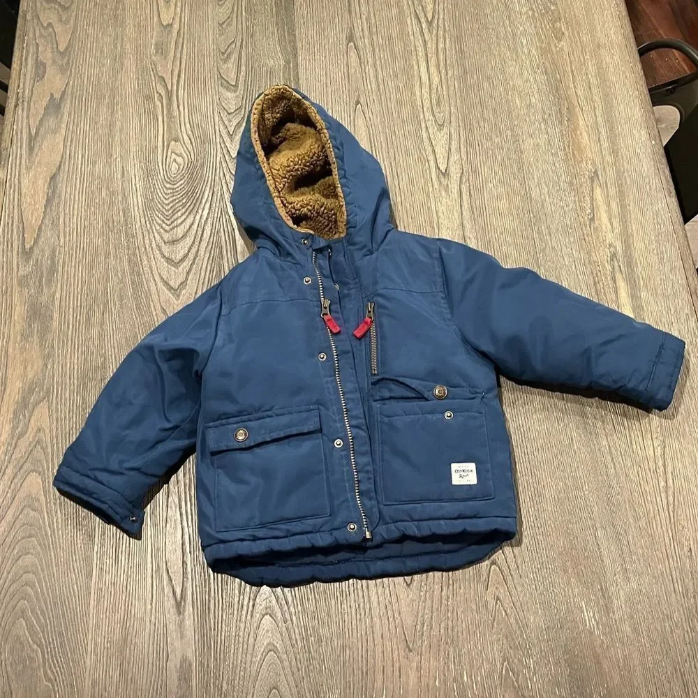 OshKosh B'gosh Navy Blue Field Chore Jacket Size 5